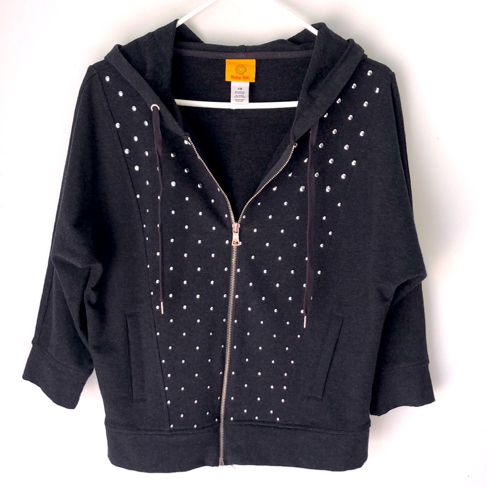 Ruby Rd. 3/4 length sleeve black jacket, size XS